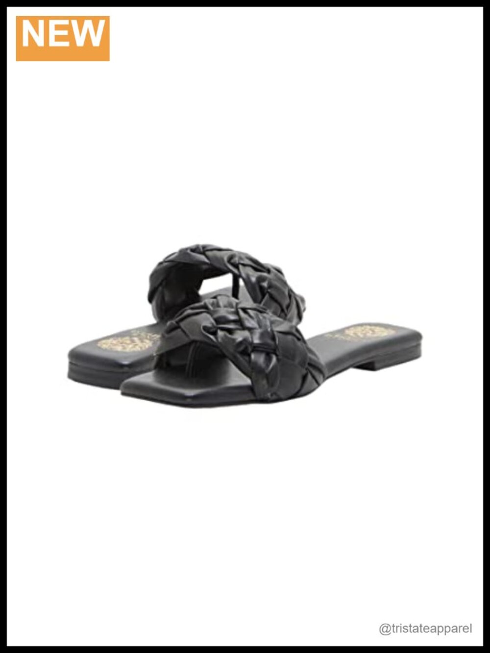 Leather Flat Slide Sandal Slip On Open Toe Ankle Strap Padded Everyday